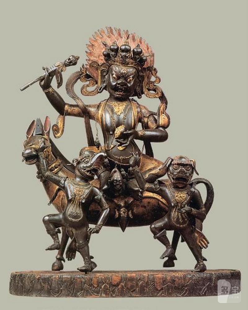 清乾隆（1736-1795年） 摩羯面空行母像 - 图3